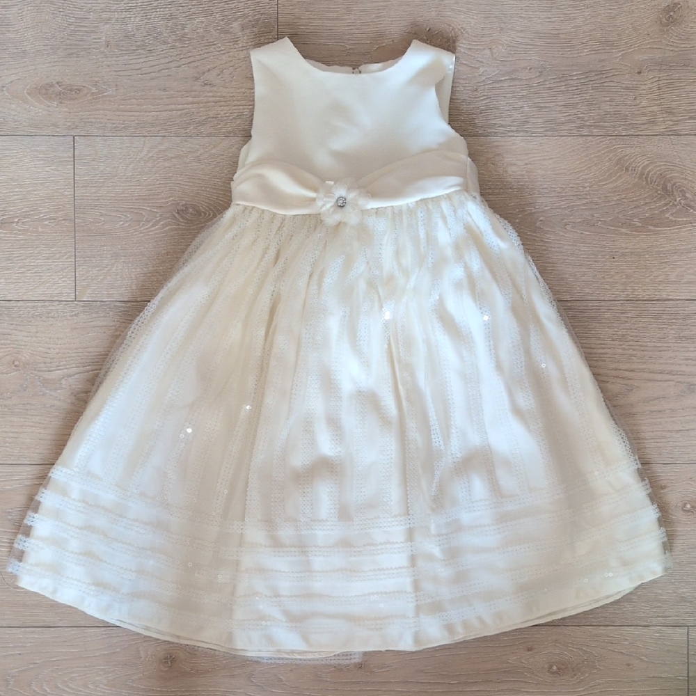 Elegant Cream Kids Dress